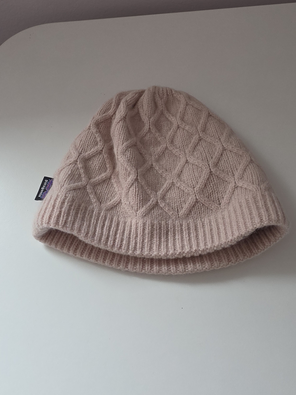 Patagonia Honeycomb Knit Beanie In Fuzzy Mauve
